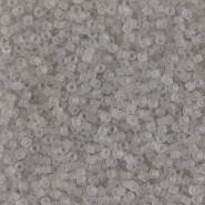 Miyuki delica beads 15/0 - Matted transparent gray mist DBS-1271